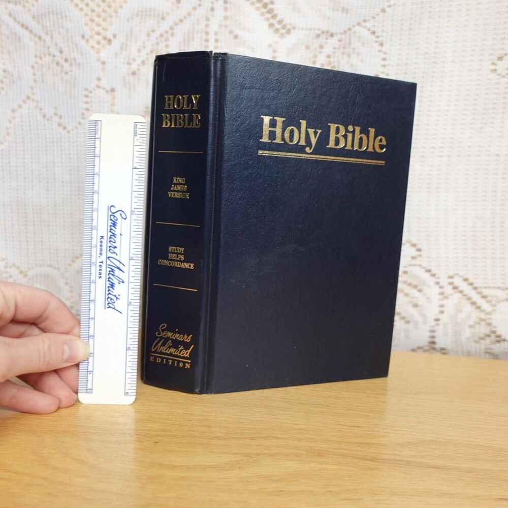 Seminars Unlimited KJV Holy Bible Hardcover Book Concordance "New Life Guide"
